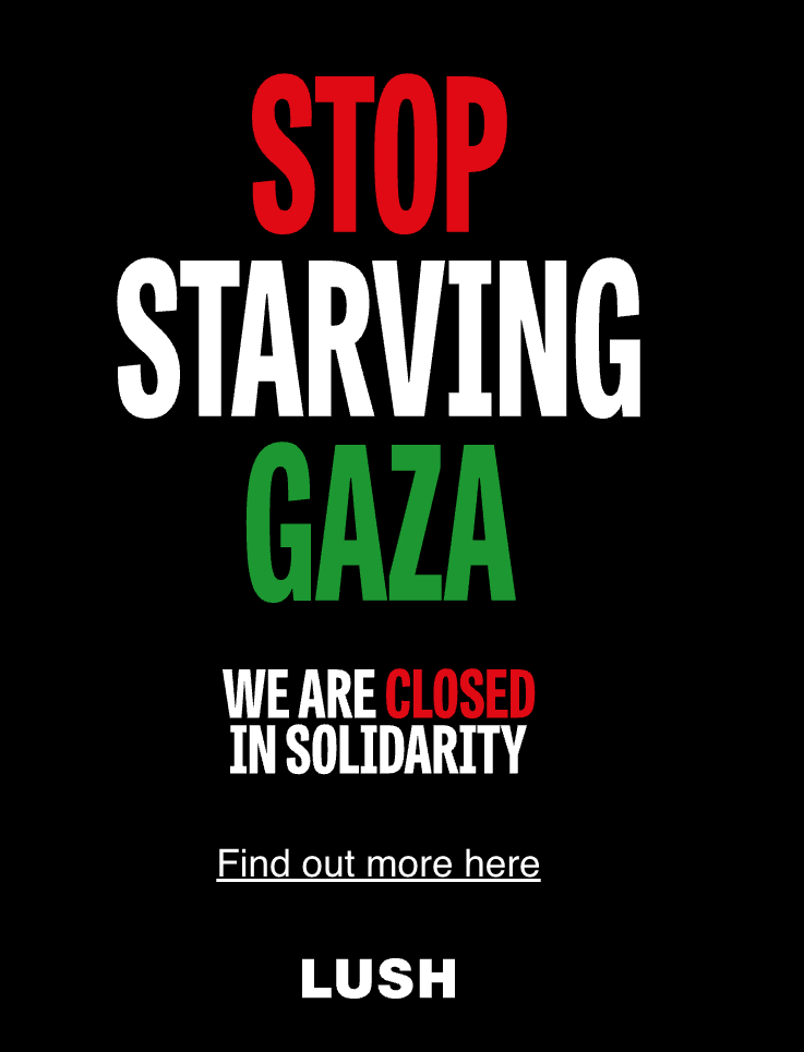 Lush Cosmetics Closes UK Operations "in Solidarity with Gaza"
