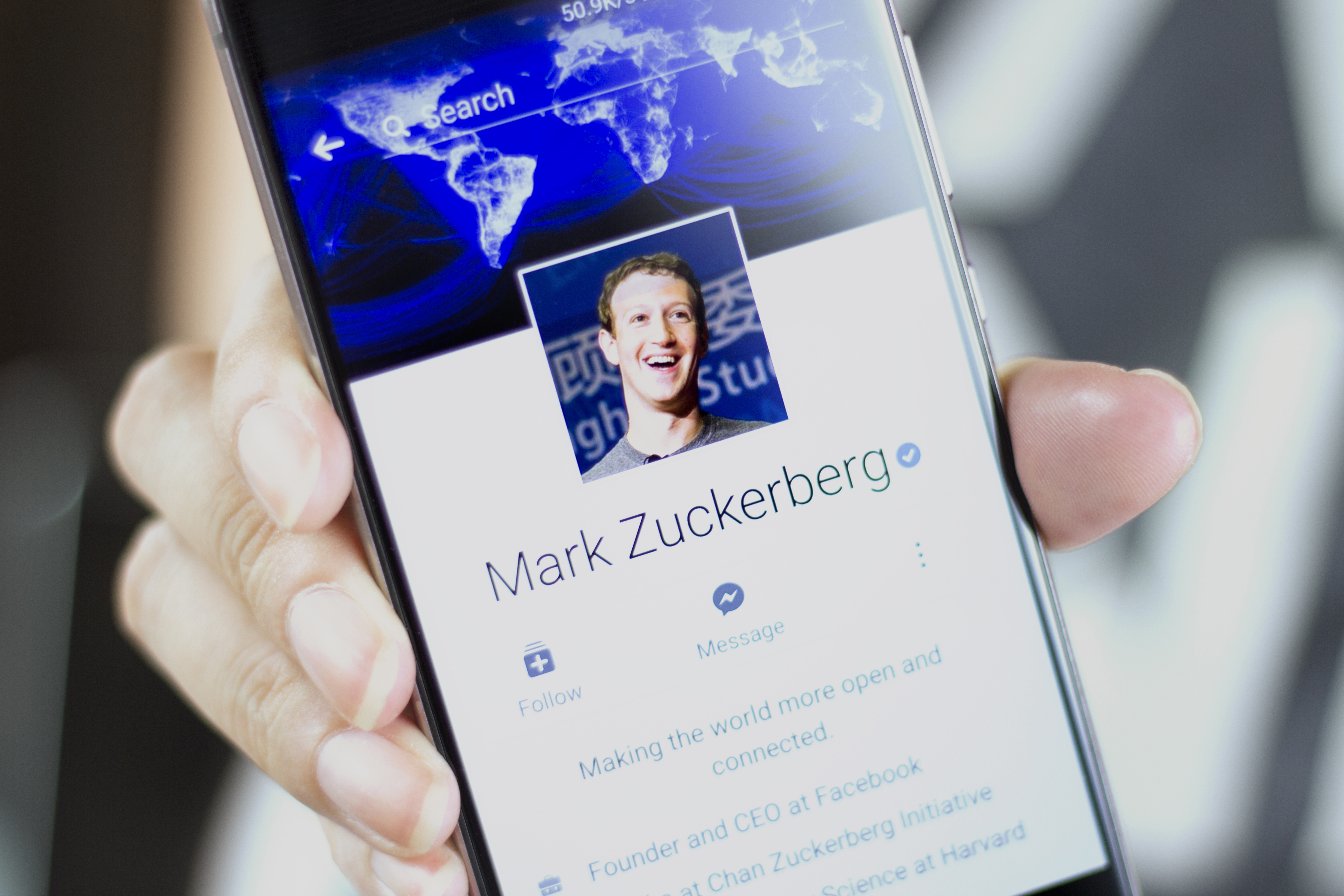 Mark Zuckerberg's Facebook profile
