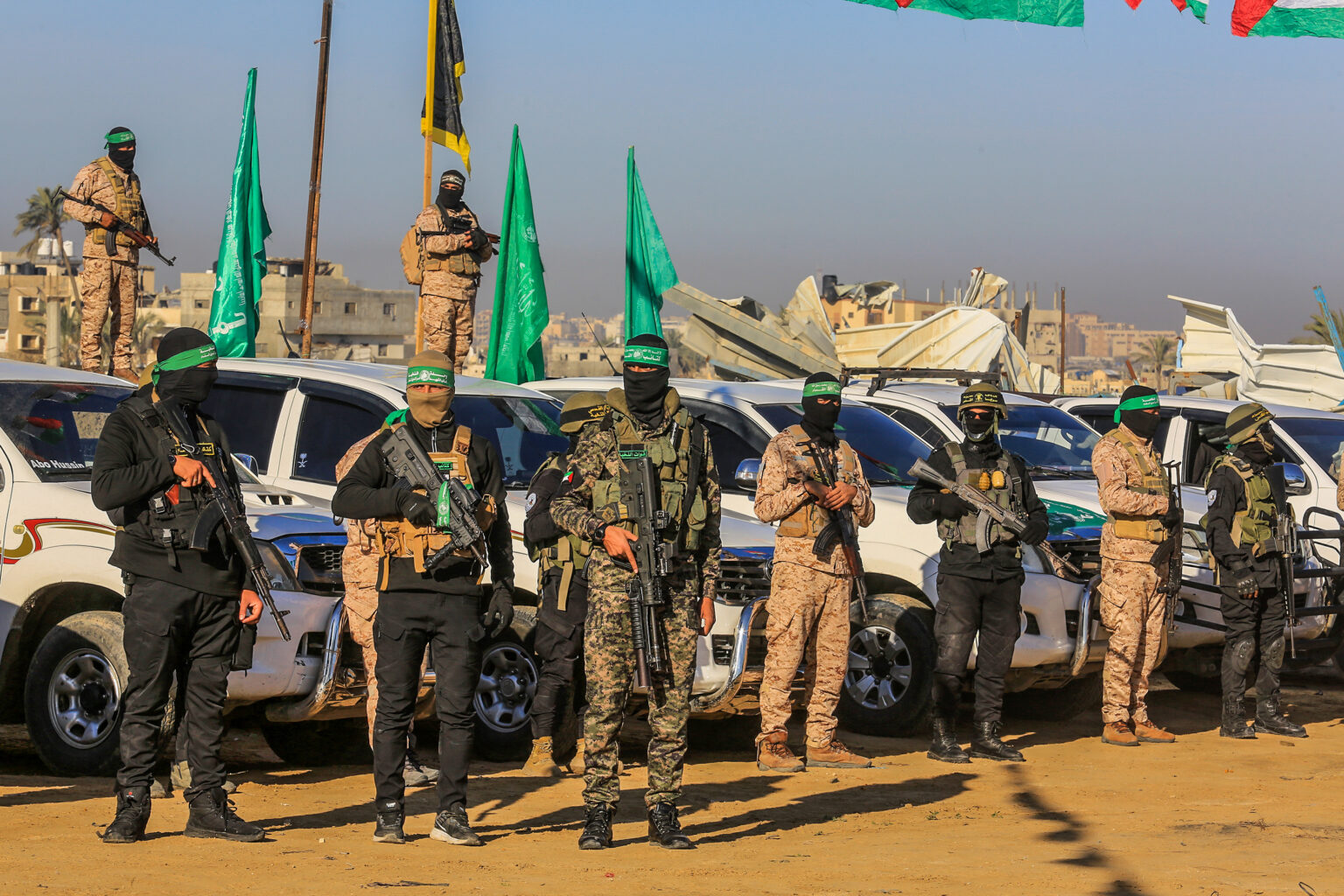 Hamas terrorists in Gaza