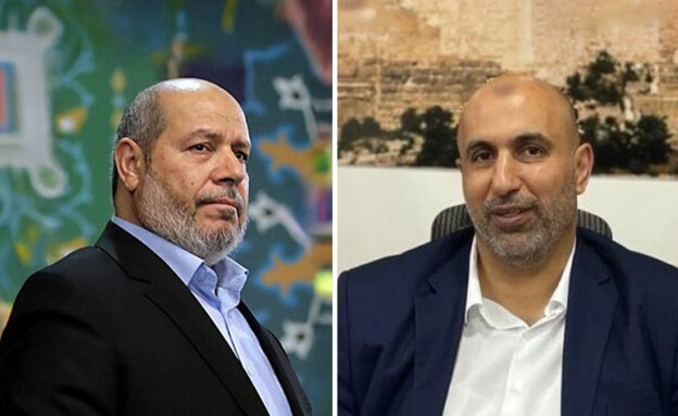 Hamas Leaders Khalil al-Hayya and Zaher Jabarin