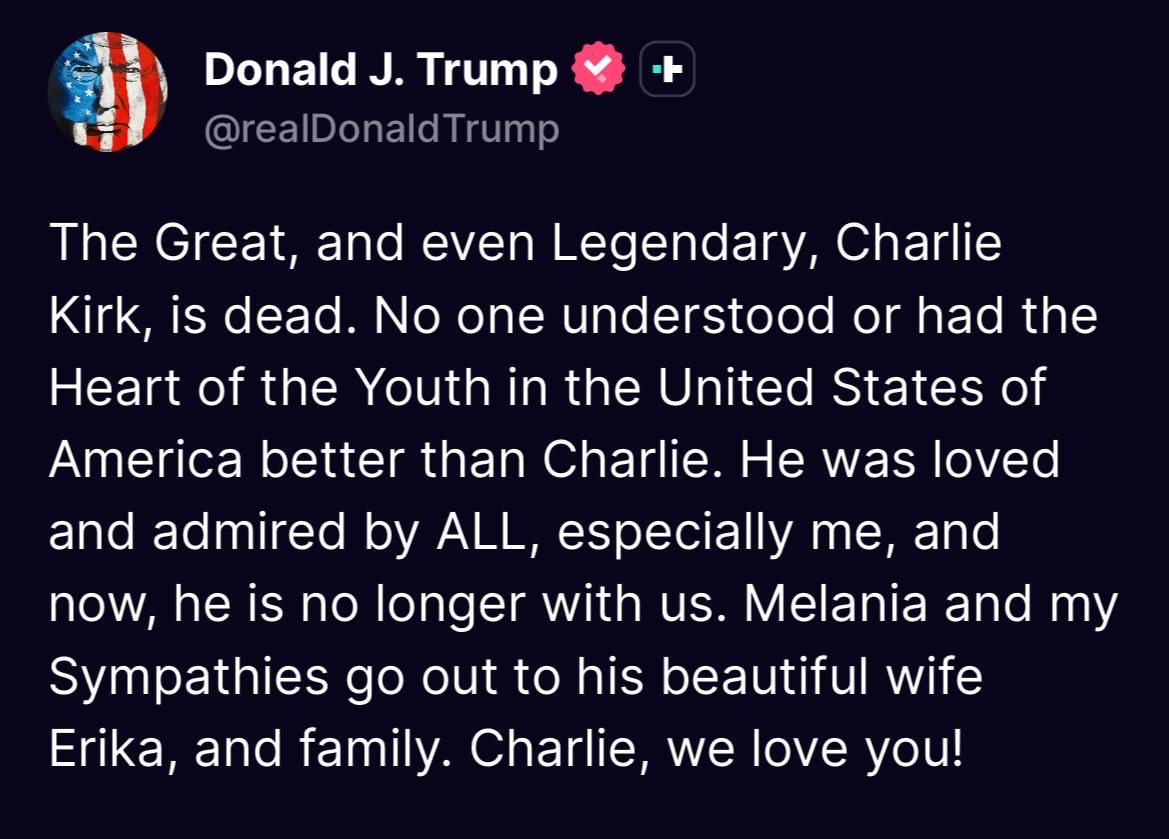 "Vile and Despicable": Global Leaders React to the Deadly Shooting of Charlie Kirk