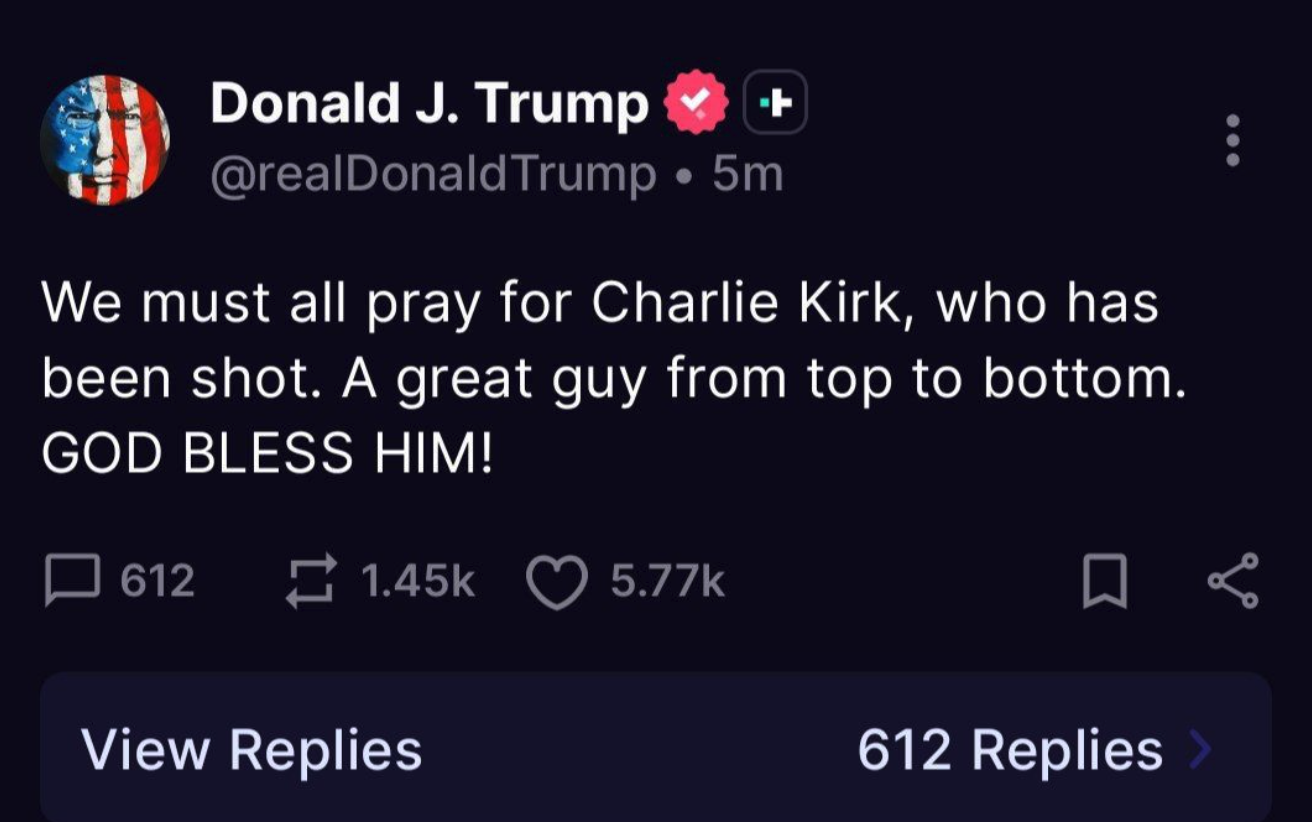 BREAKING! Charlie Kirk dies after being shot in the neck