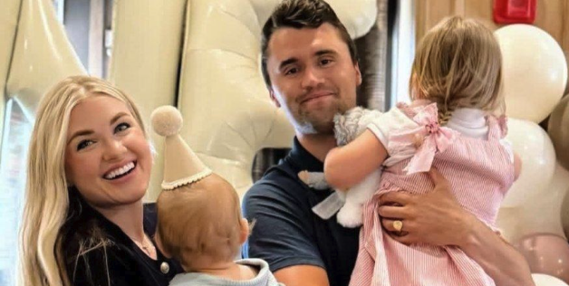 Charlie Kirk with his family