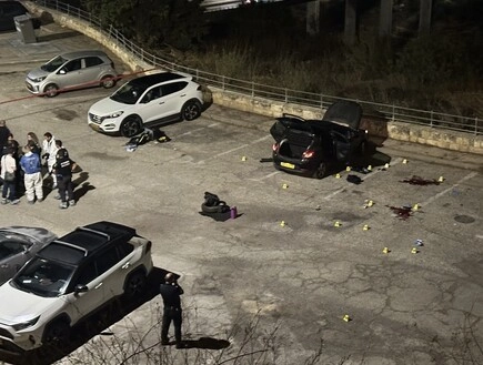 Police at crime scene in Jerusalem