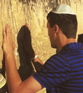 Charlie Kirk at the Western Wall in Jerusalem