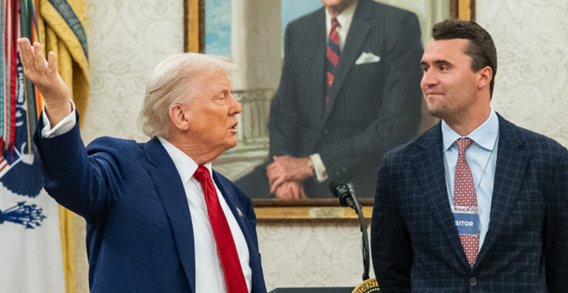 Trump with Charlie Kirk