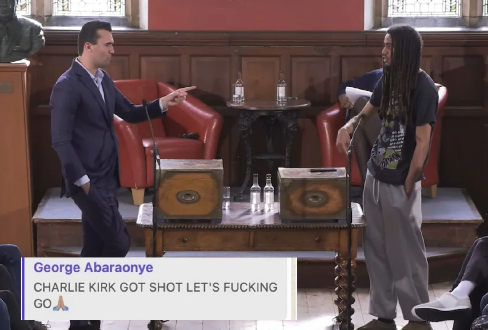  Oxford Union's New President, George Abaraonye, celebrated Charlie Kirk's Murder