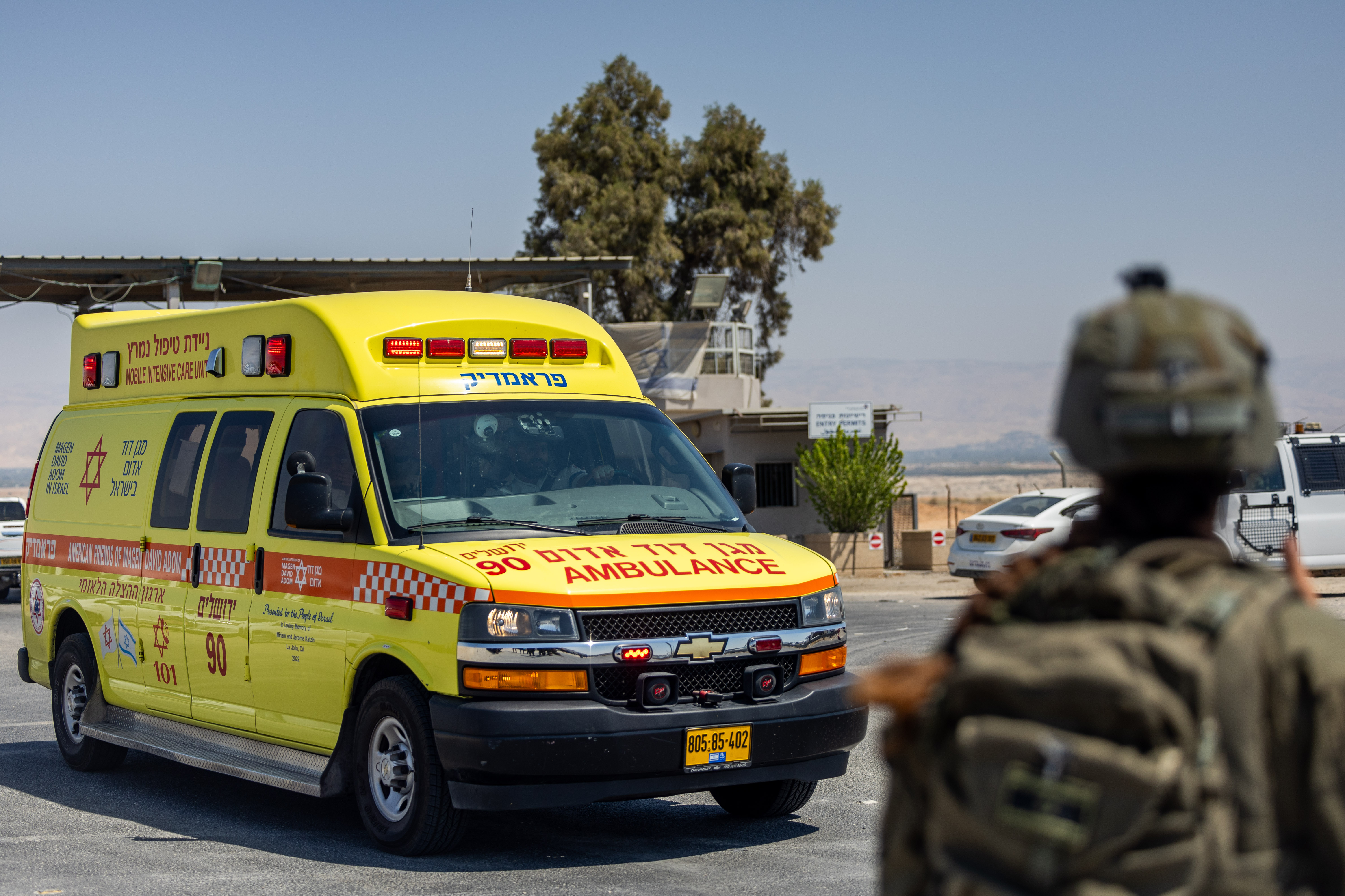 Terror shooting attack at Allenby bridge, September 8, 2024.