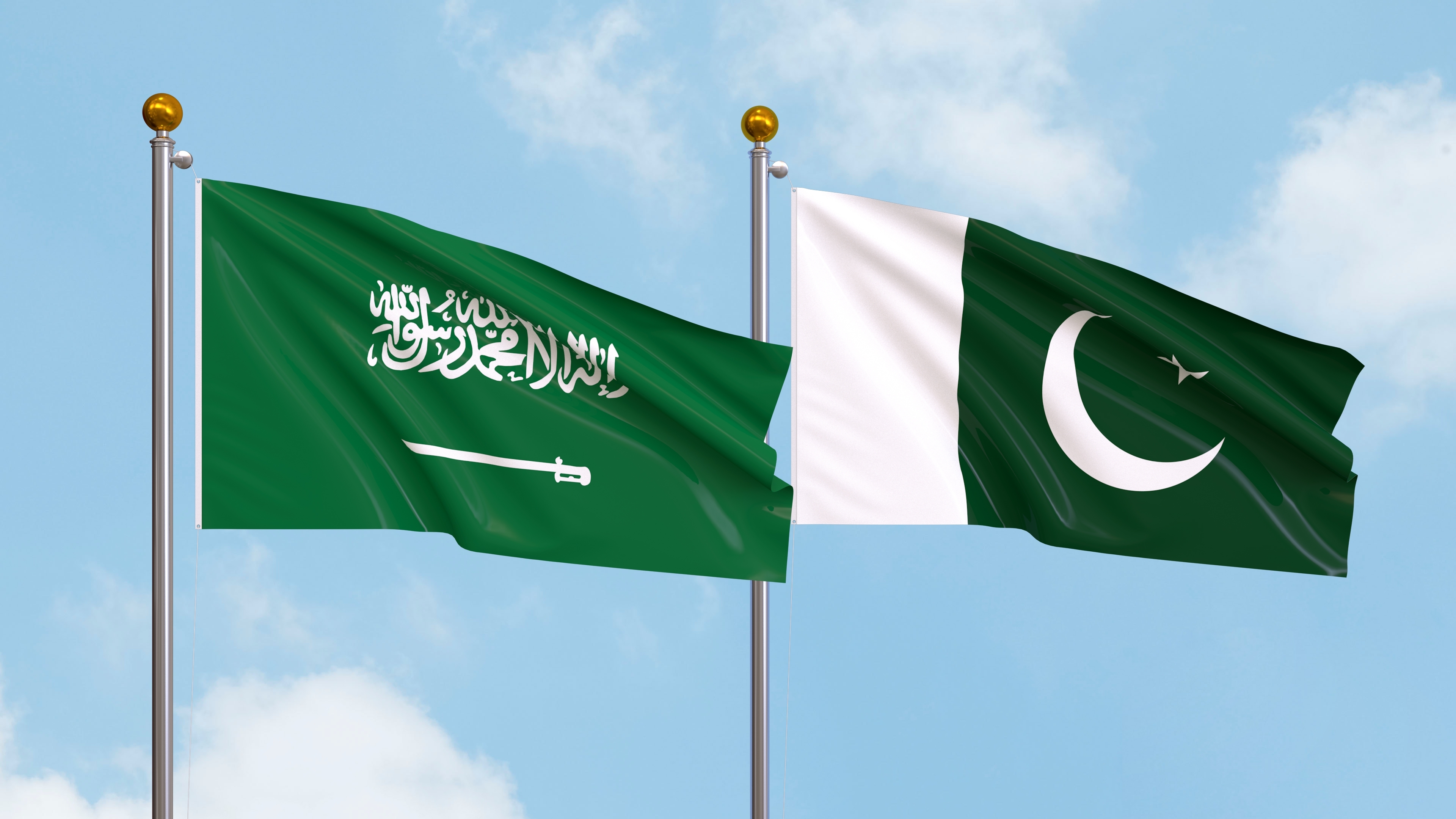 Saudi Arabian and Pakistani Flags
