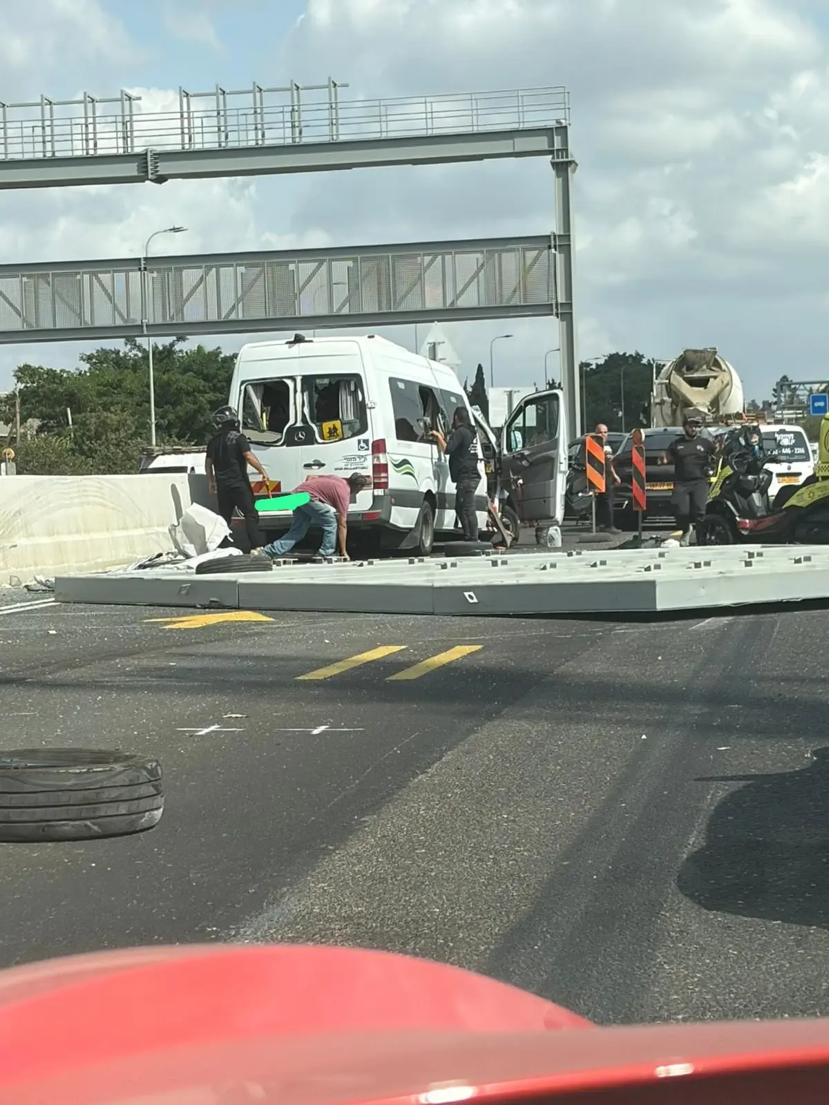 Scene of the horrific accident