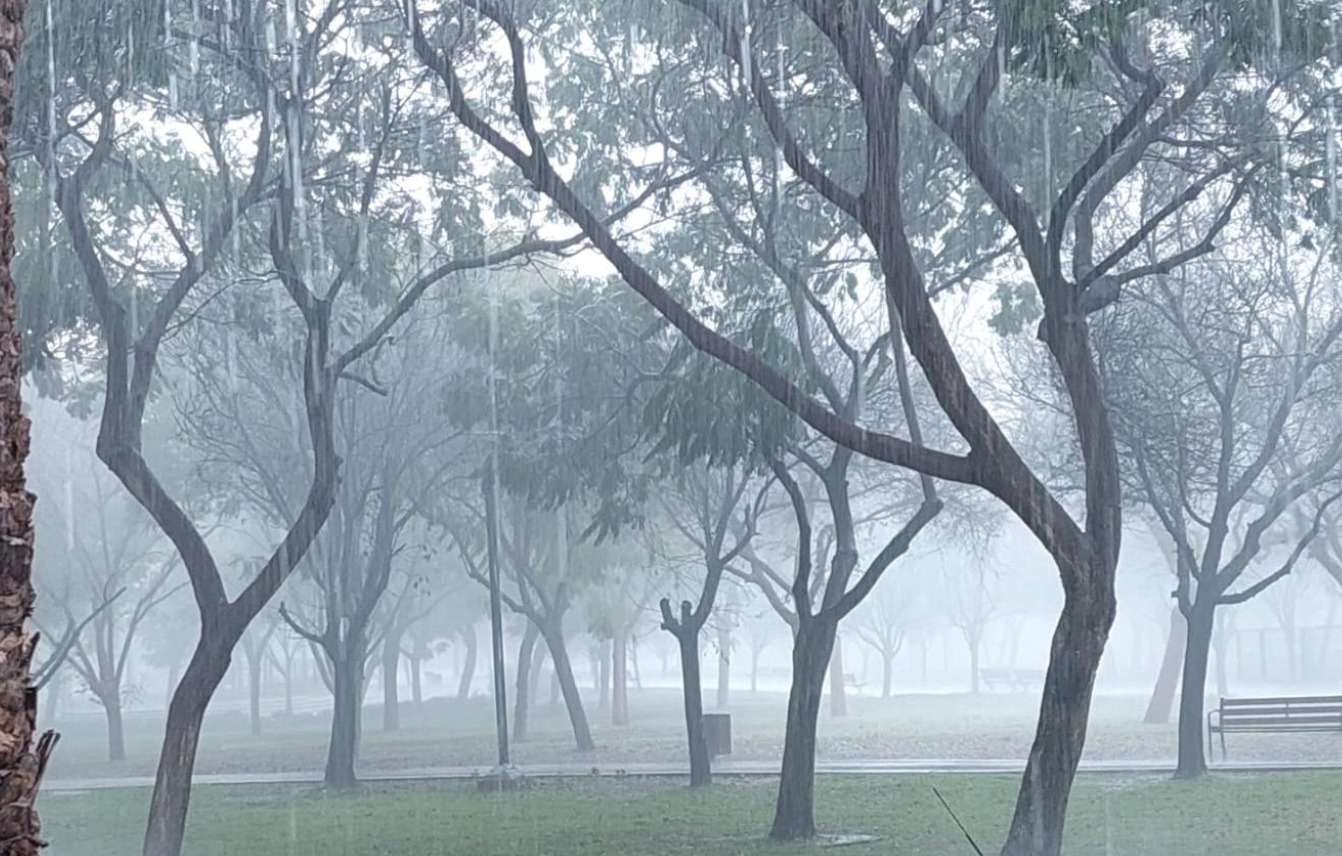 First rain in Nahariya