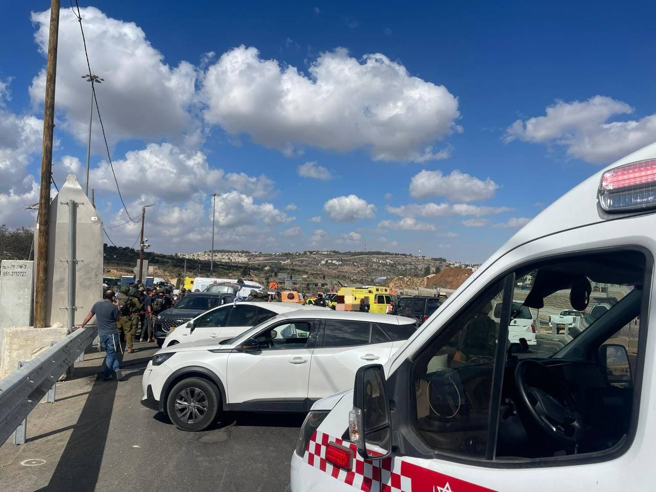 Breaking: Ramming Terror Attack in Gush Etzion, 2 injured, one seriously