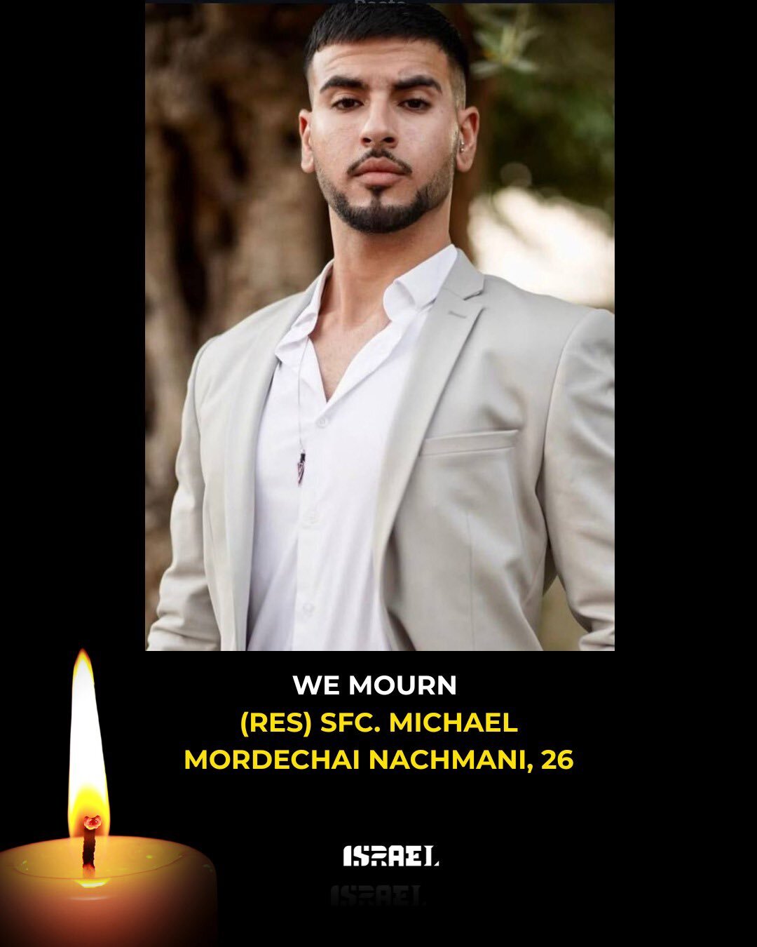Sgt. First Class (res.) Michael Mordechai Nachmani, 26, from Dimona