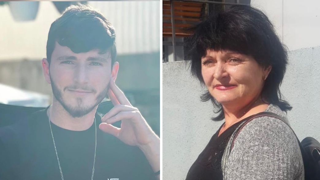 Slava who was murdered by Hamas, and his mum Yelena Giler