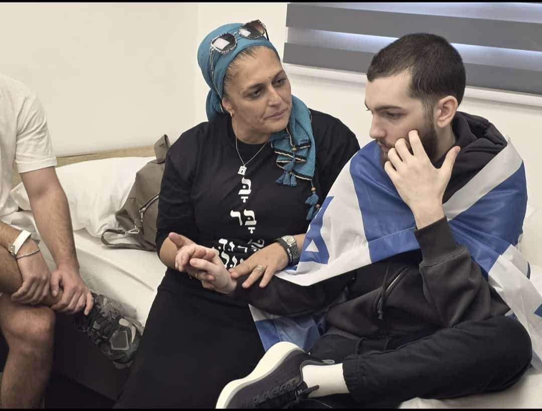 Bar Kupershtein with his mom