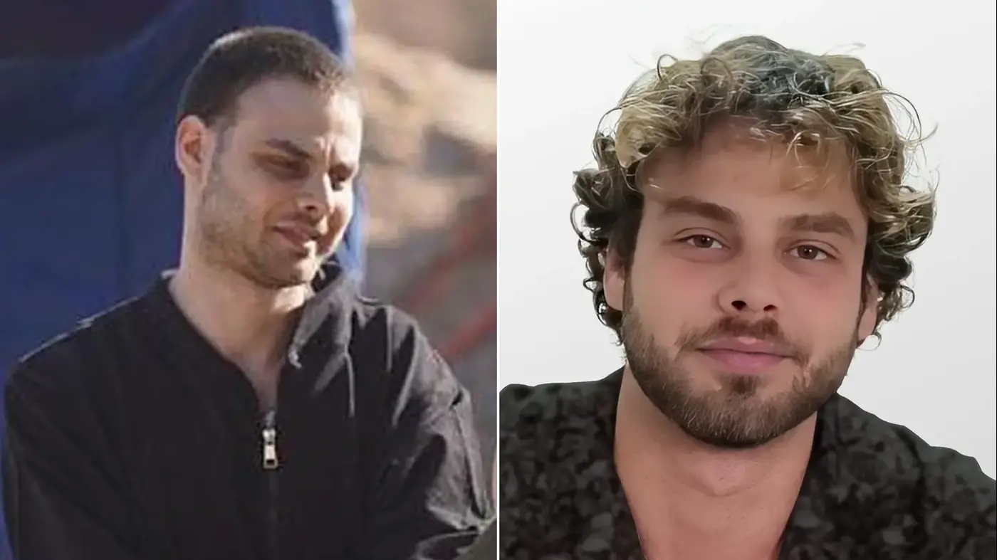 Alon Ohel before and after Hamas captivity