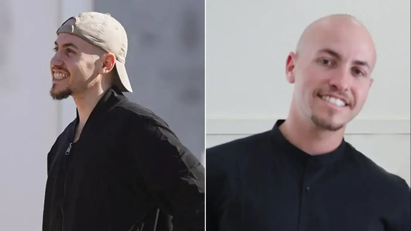 Hostage Eitan Mor before and after Hamas captivity