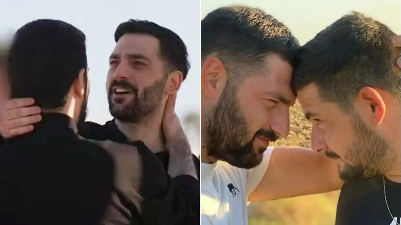 Hostages and twins Gali and Ziz Berman before and after Hamas captivity