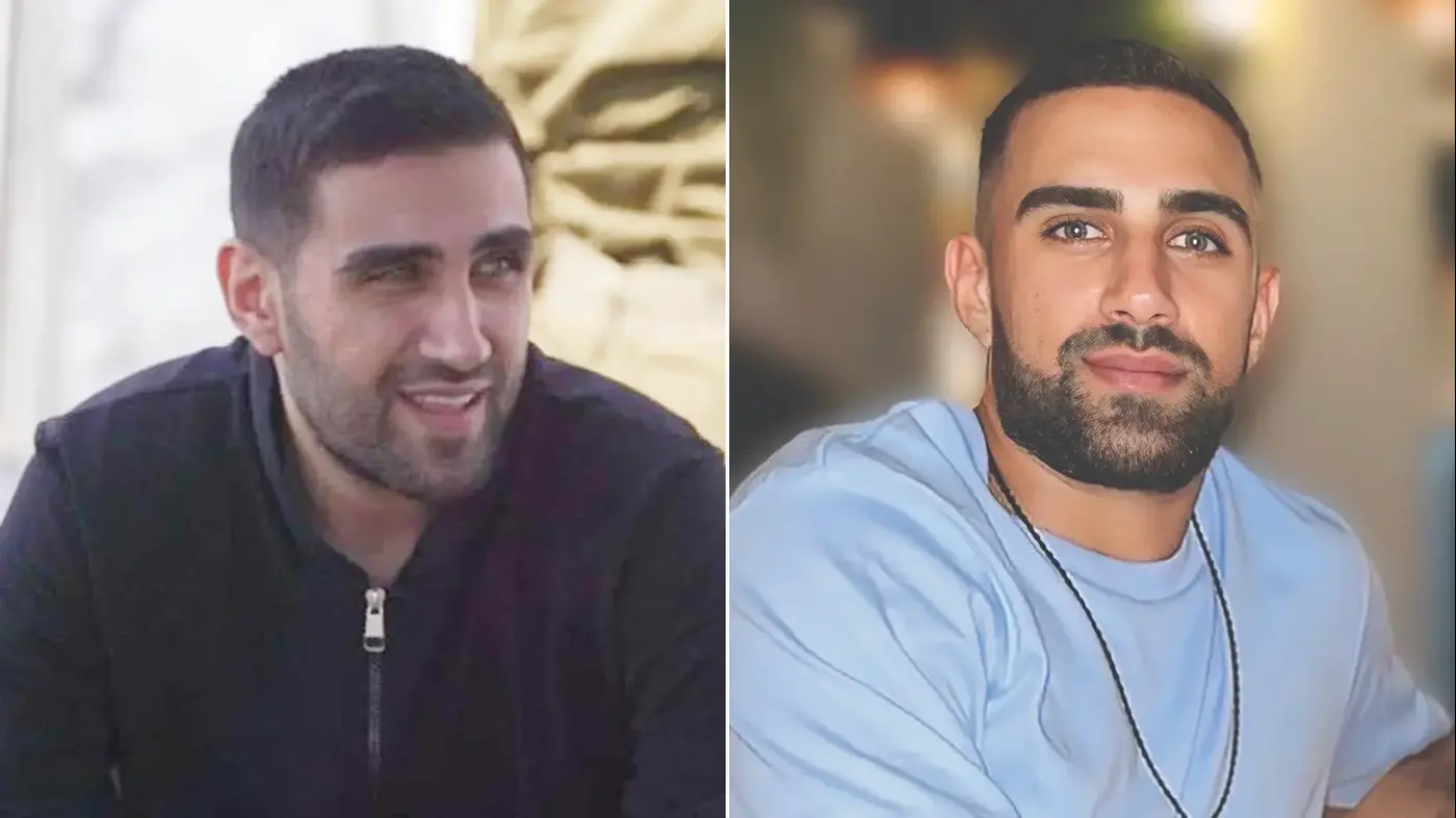 Hostage Segev Kalphon before and after Hamas captivity