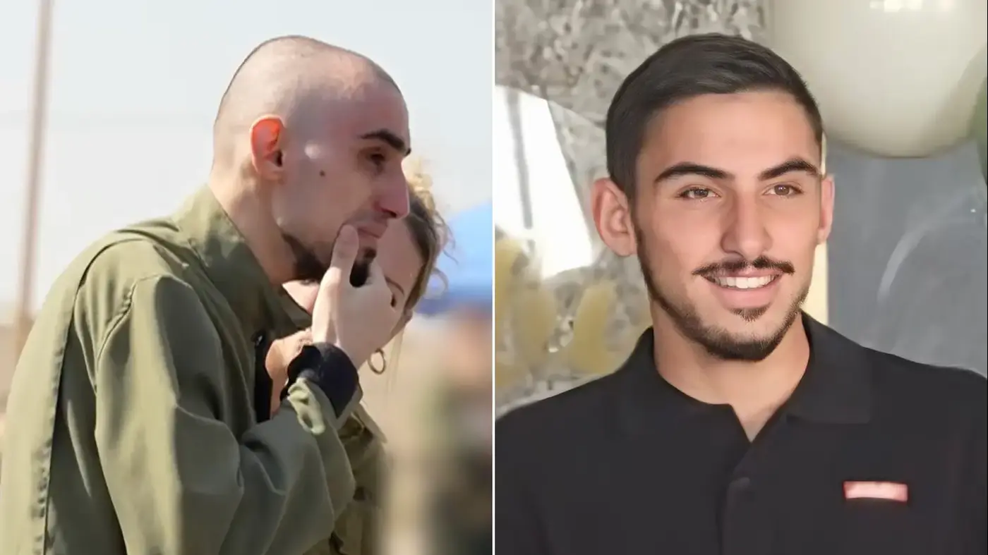 Hostage Rom Braslavski before and after Hamas captivity