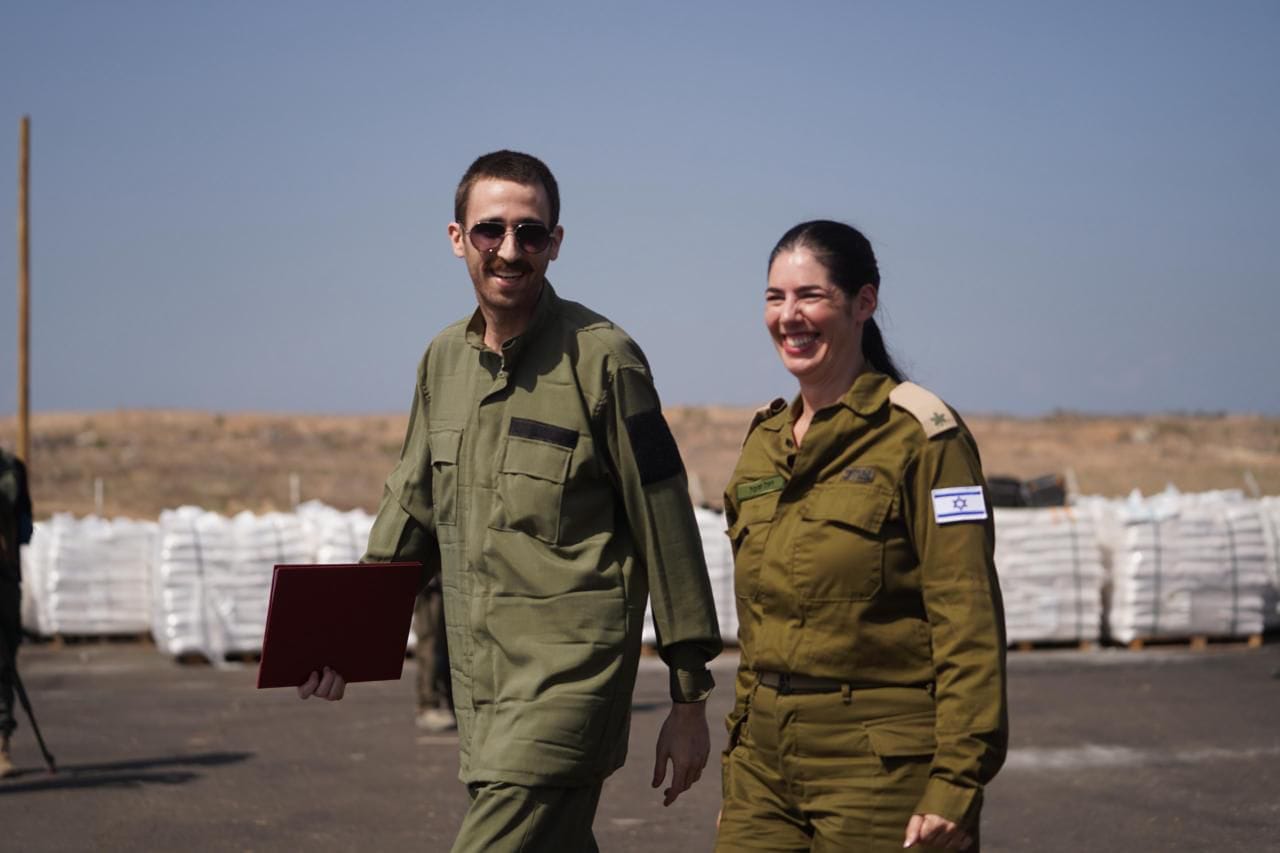 Hostage Avinatan Or after being released from Hamas captivity