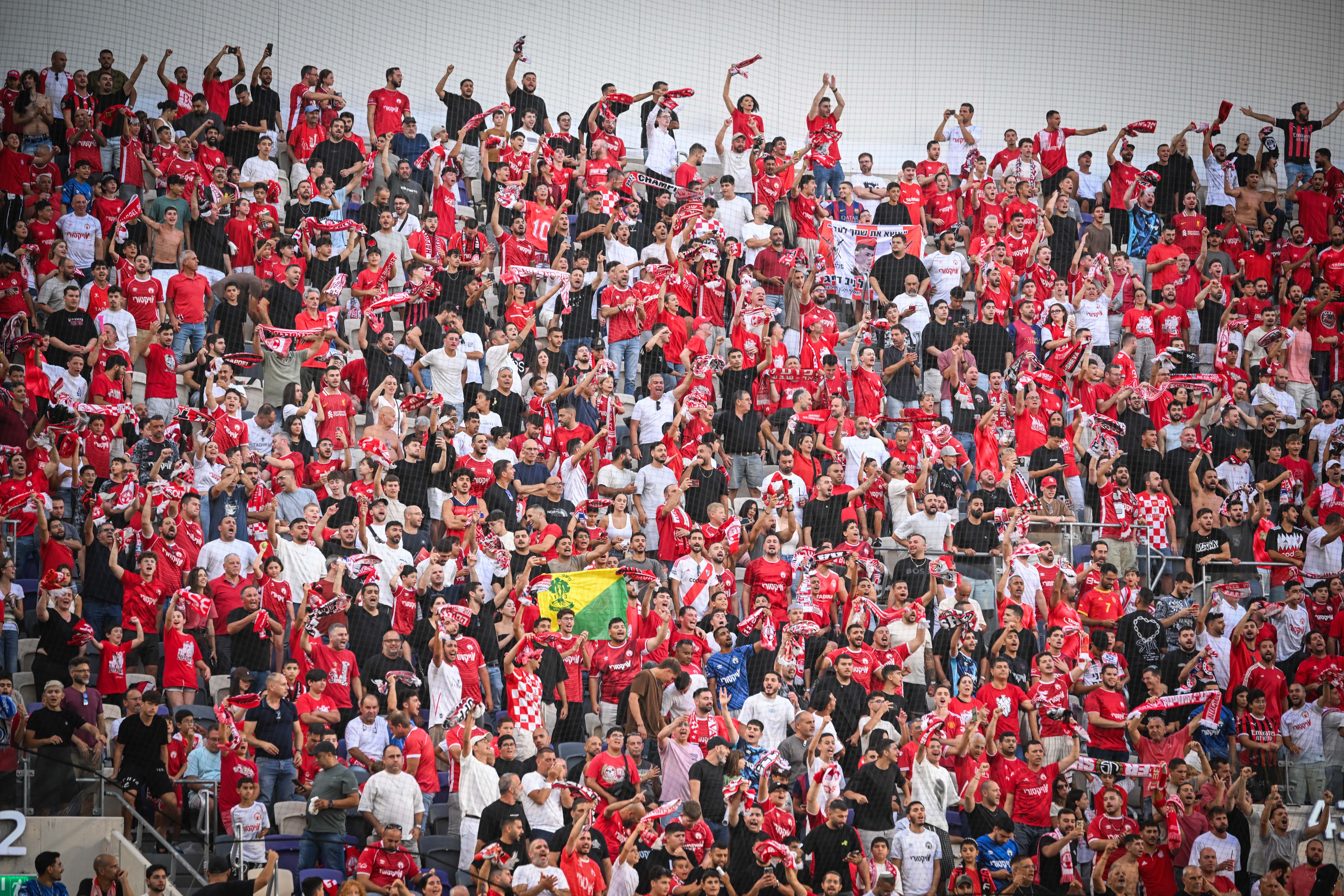 The Israeli Super Cup match between Hapoel Be’er Sheva and Maccabi Tel Aviv at Bloomfield Stadium in Tel Aviv, July 13, 2025.