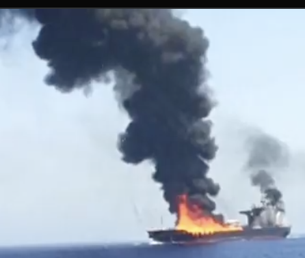 LPG Tanker MV Falcon Ablaze Off Yemen Coast After Massive Explosion