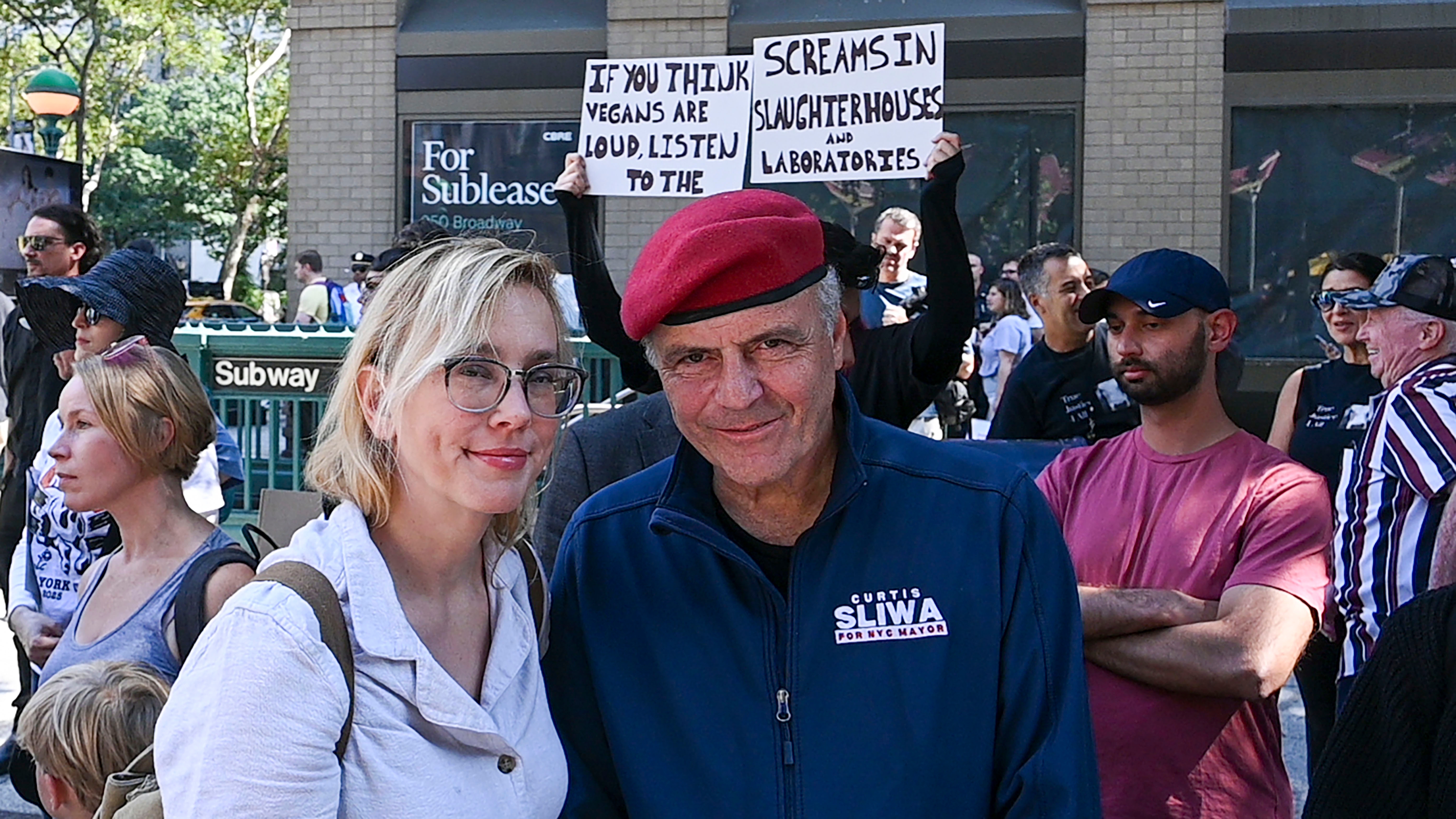 Nancy and Curtis Sliwa