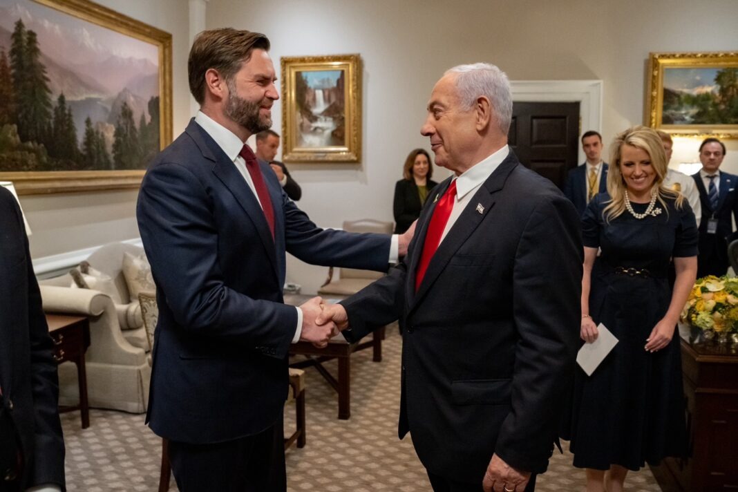 JD Vance and Netanyahu