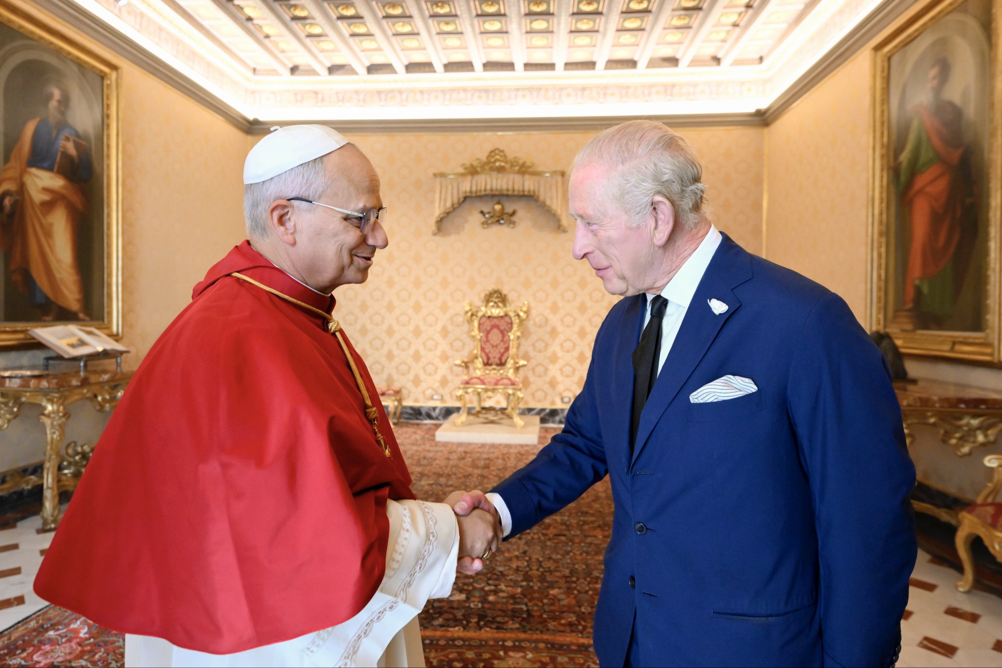 Pope Leo and King Charles III