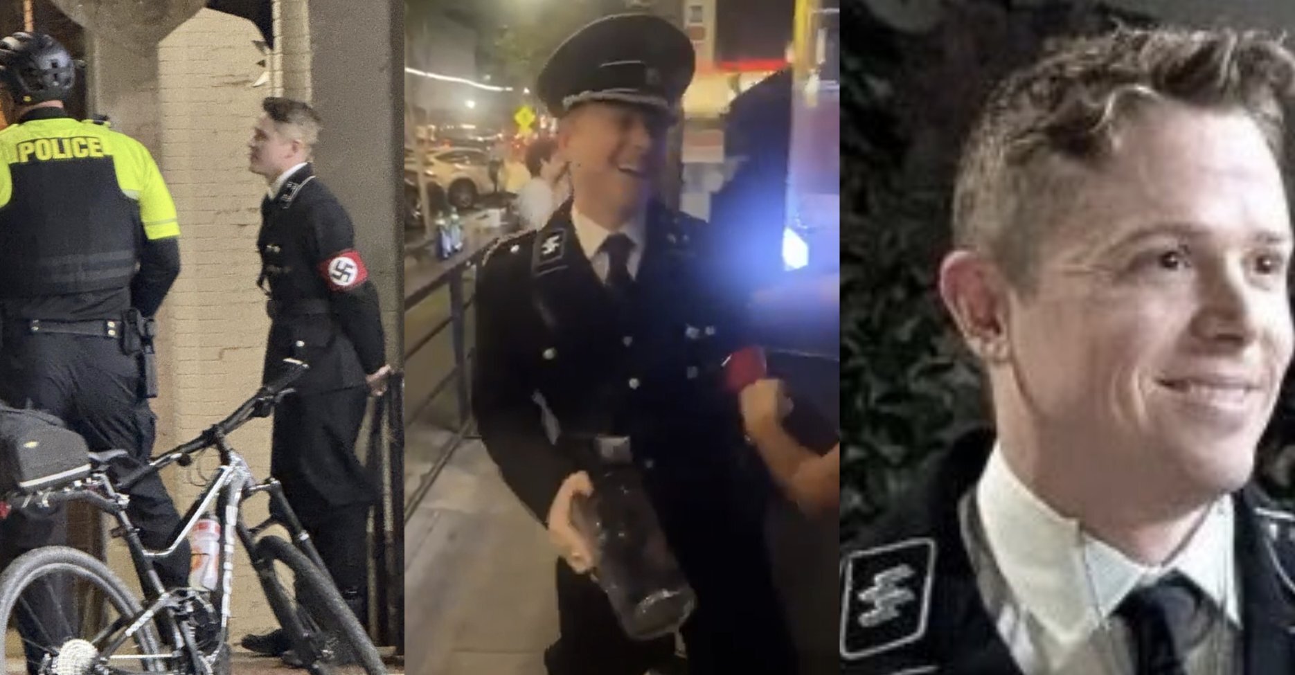 Man dressed as a Nazi 