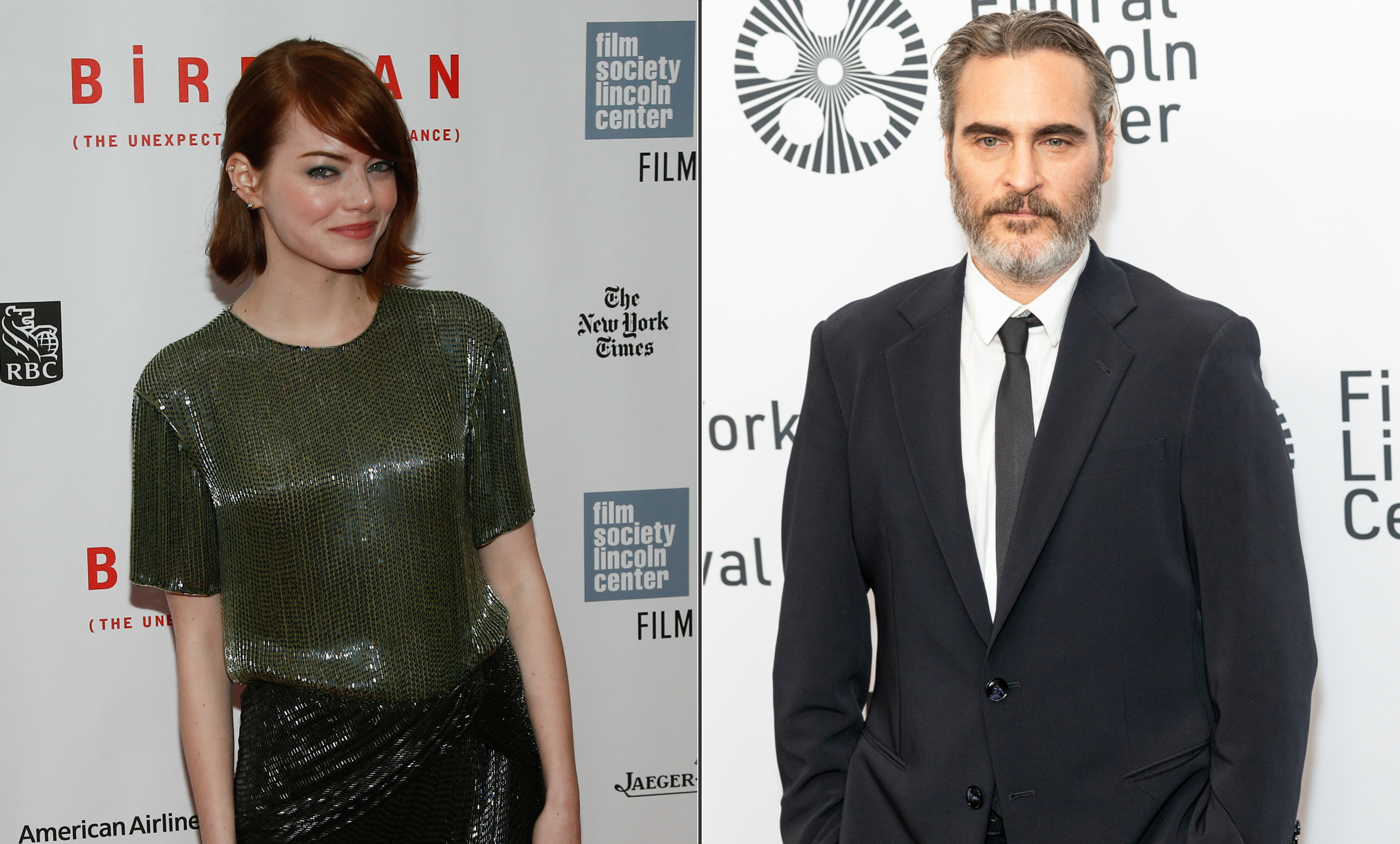 Emma Stone and Joaquin Phoenix