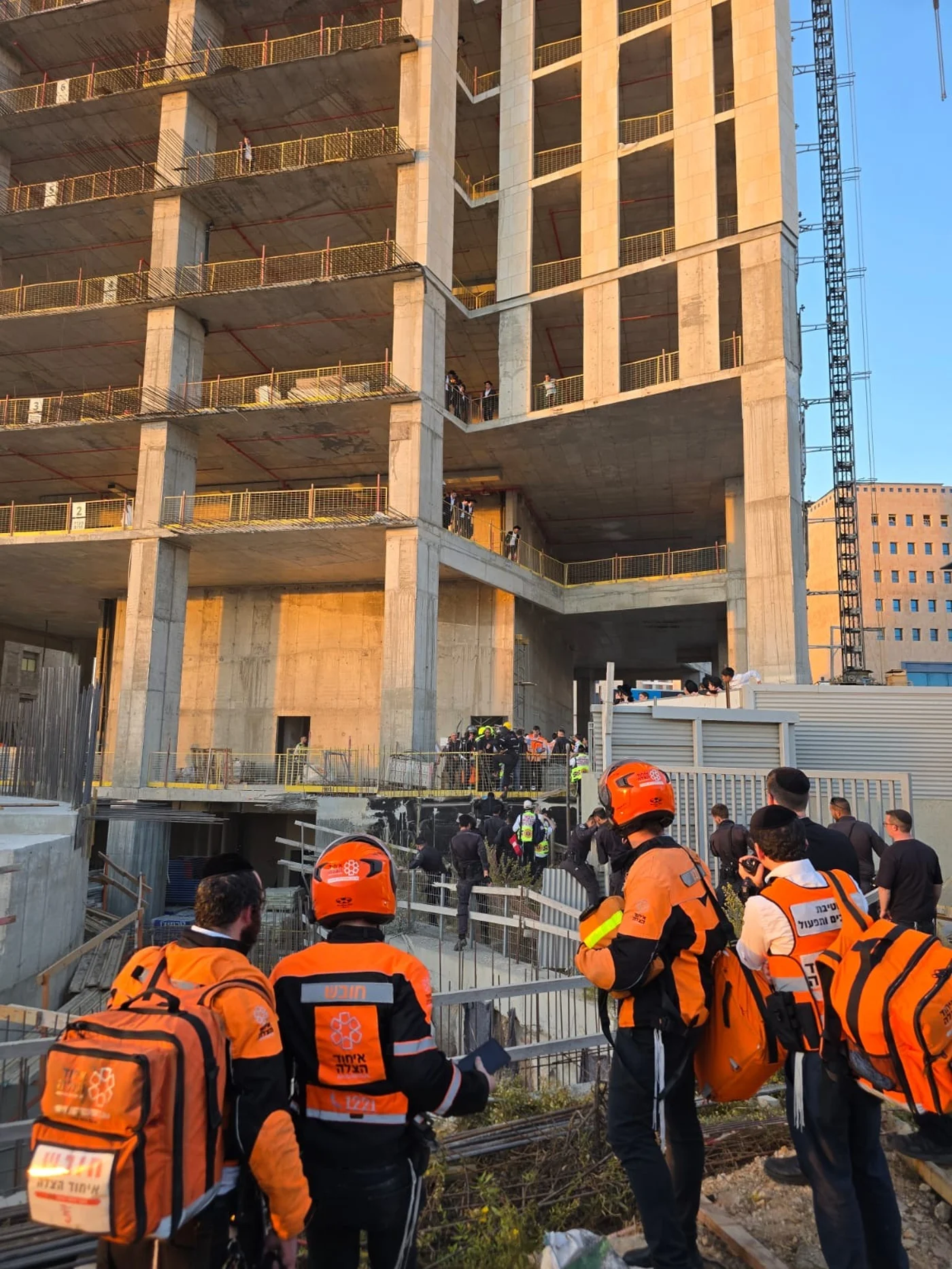 Scene of tragic accident where Mendy Litzman died at Haredi Rally