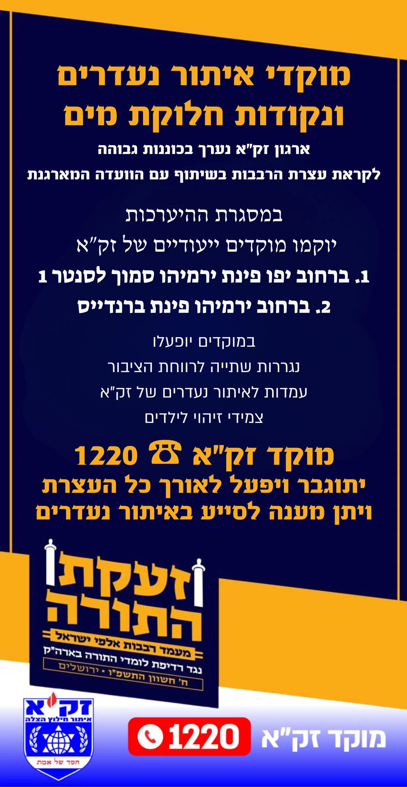 ZAKA displays locations of water and missing persons