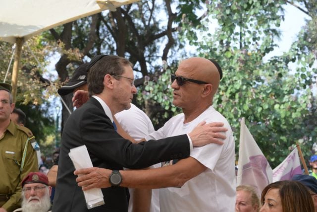 President Herzog at Asaf Hamami's family