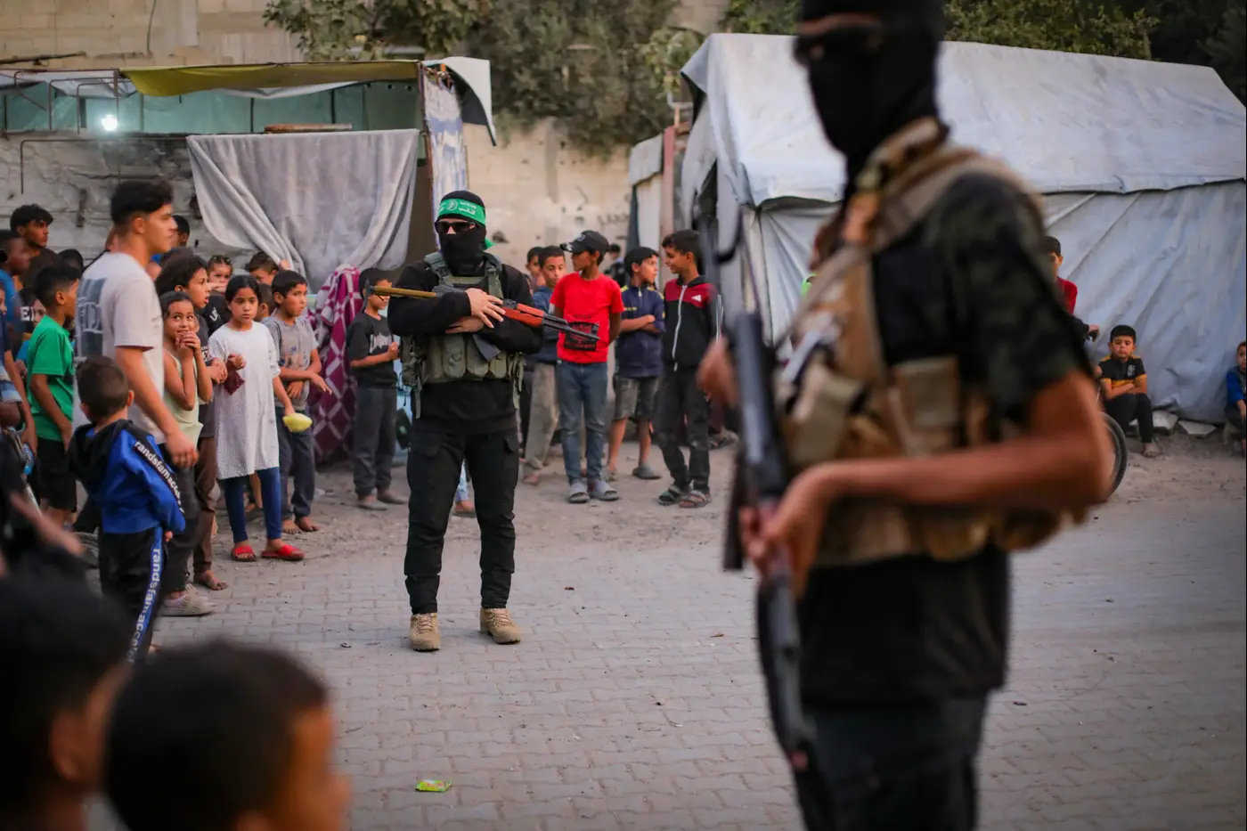 Hamas terrorists in Gaza