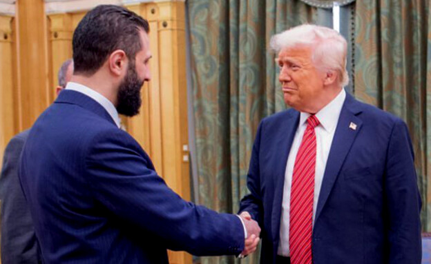 Trump and Al-Sharaa meeting at the White House