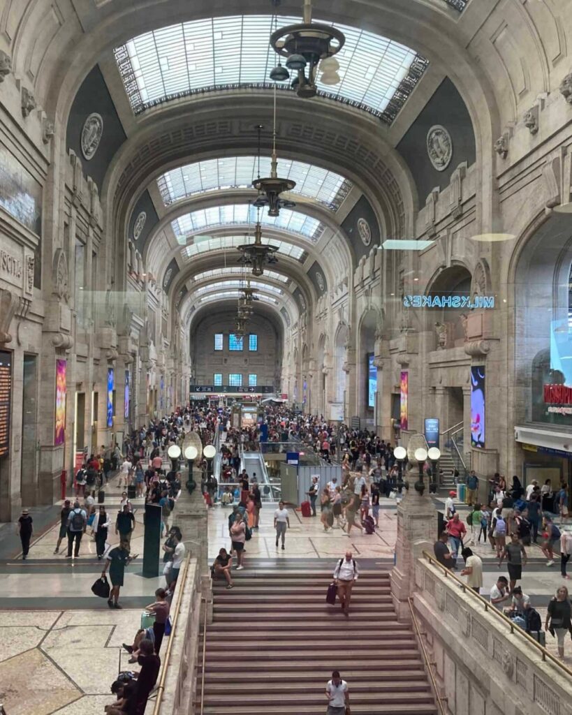 Milan’s Central Station where the attack occured
