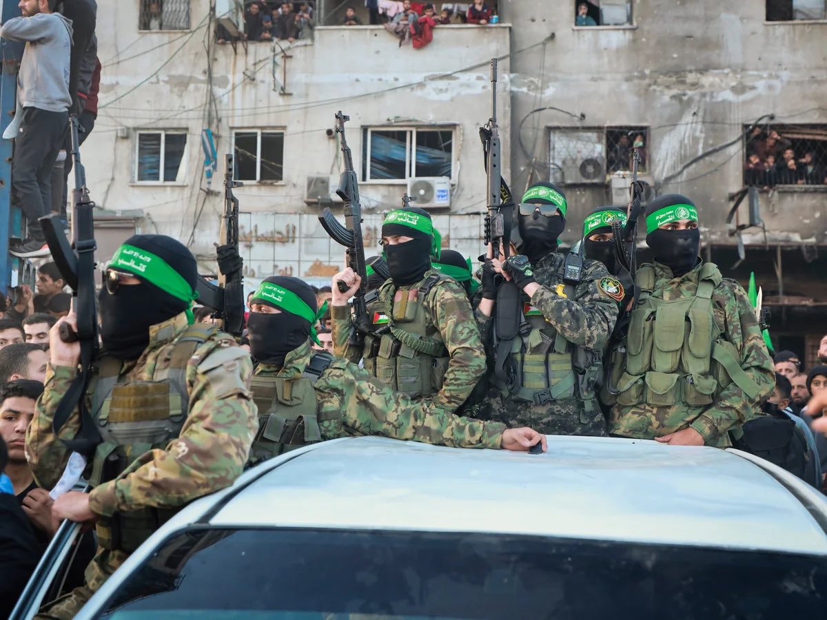 Hamas terrorists in Gaza