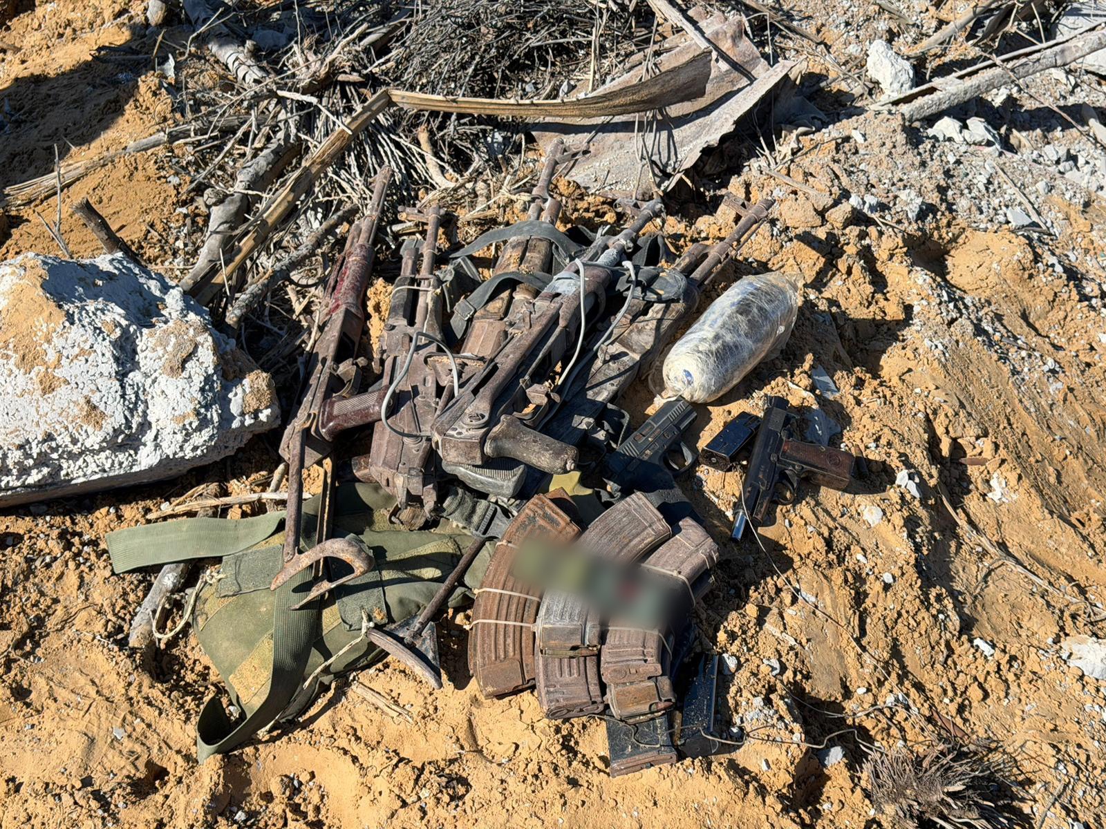 Hamas weapons discovered by the IDF