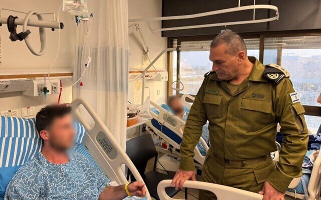 The soldier in hospital