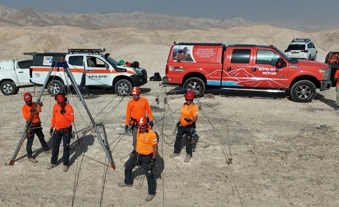 Rescue workers preparing for the storm