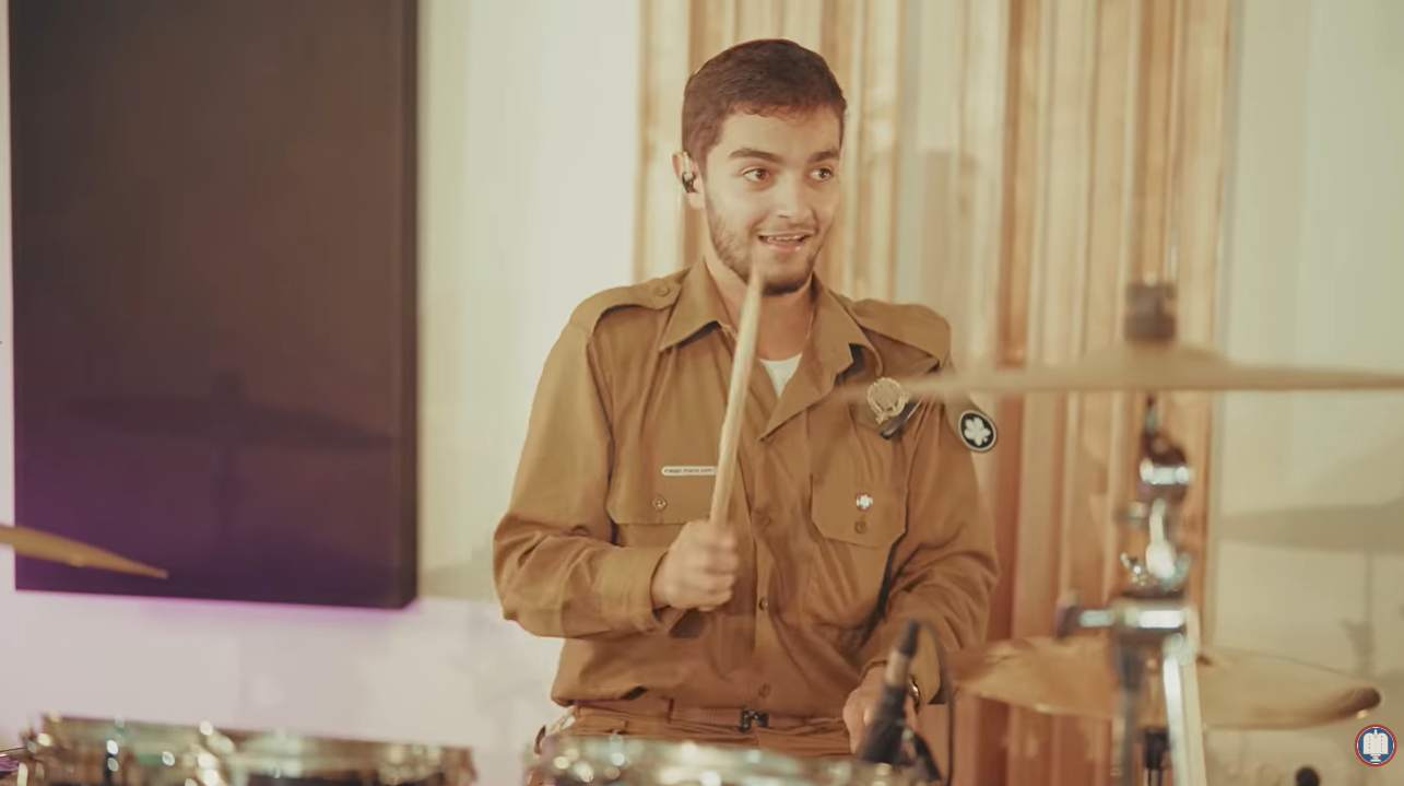 A still from the video.