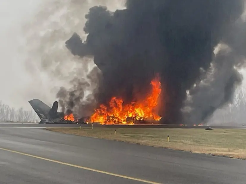 Scene of the private jet crash in North Carolina