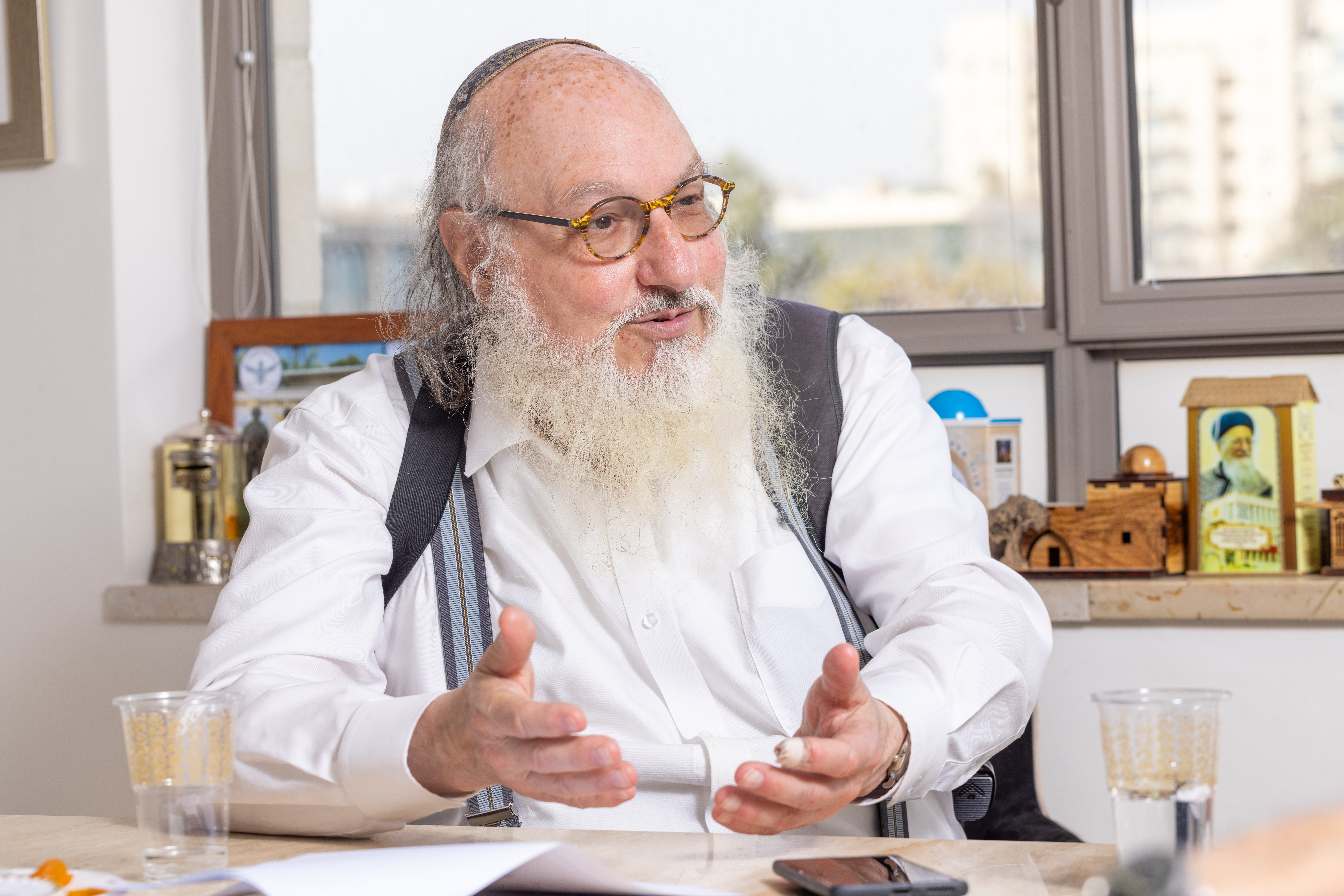 Jonathan Pollard, a former U.S. Navy analyst who spent three decades in prison for spying to Israel, poses for a picture in Jerusalem, on November 2, 2025.