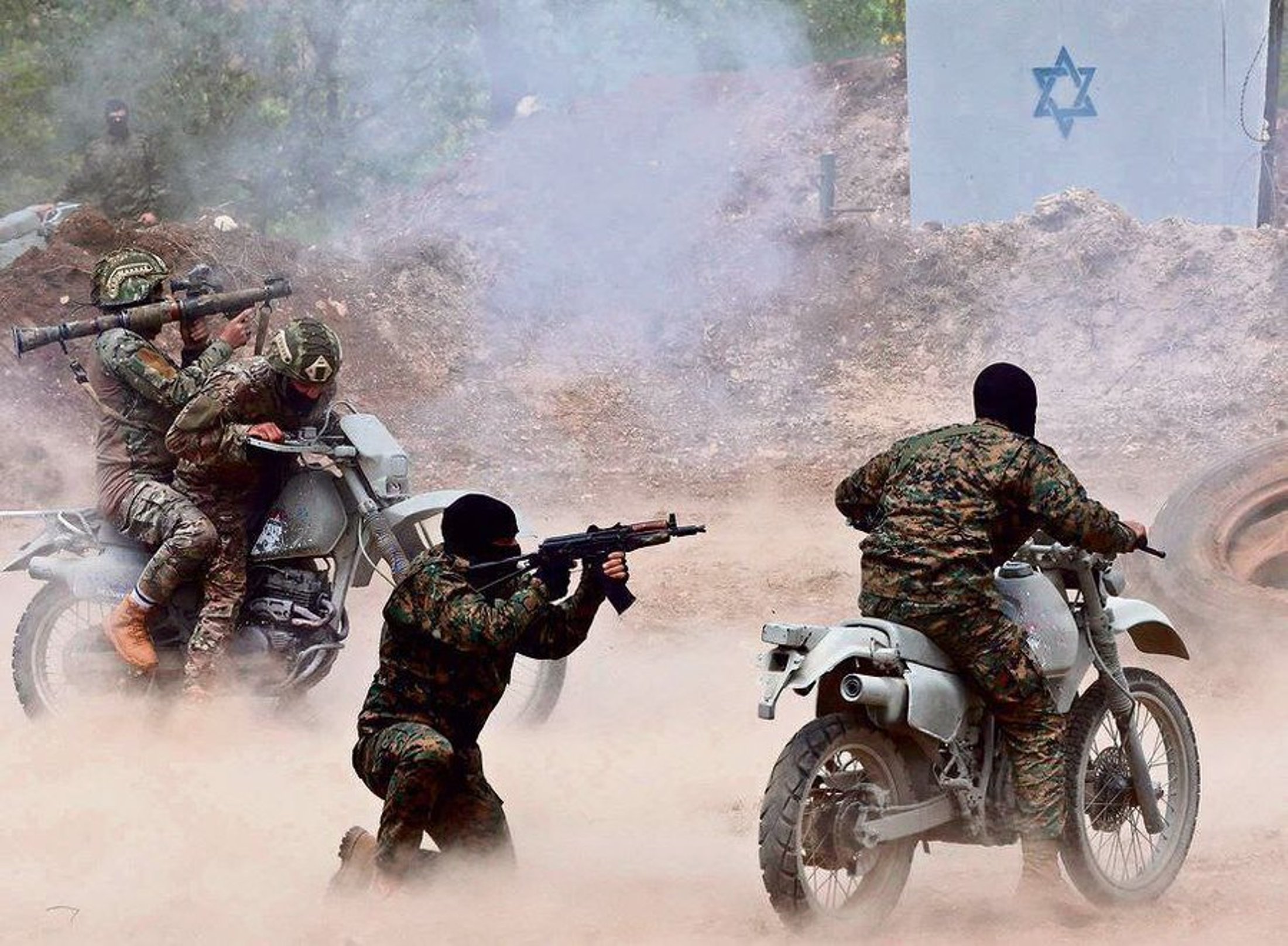 Hezbollah terrorists in training.
