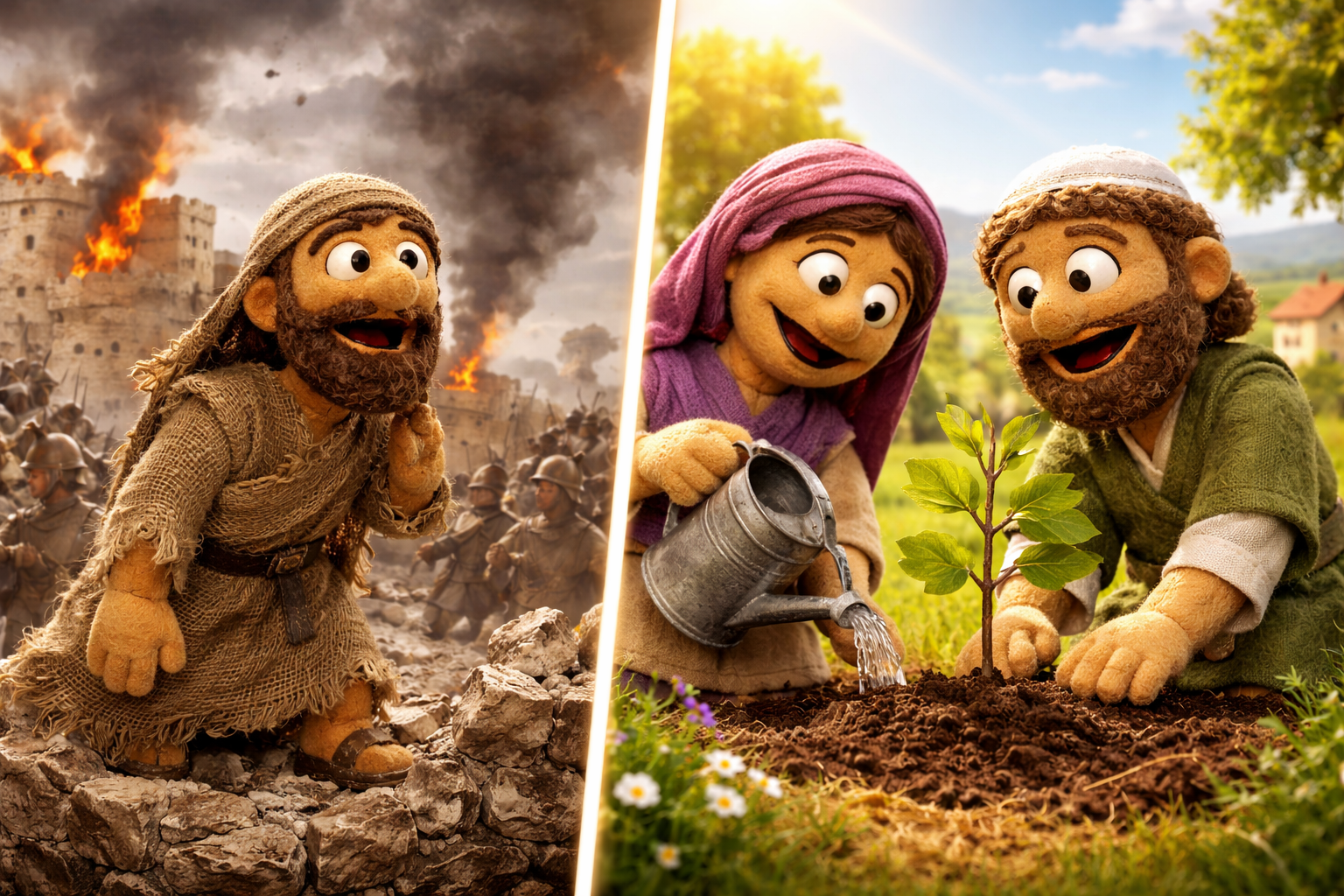 Roots of destruction, roots of renewal.