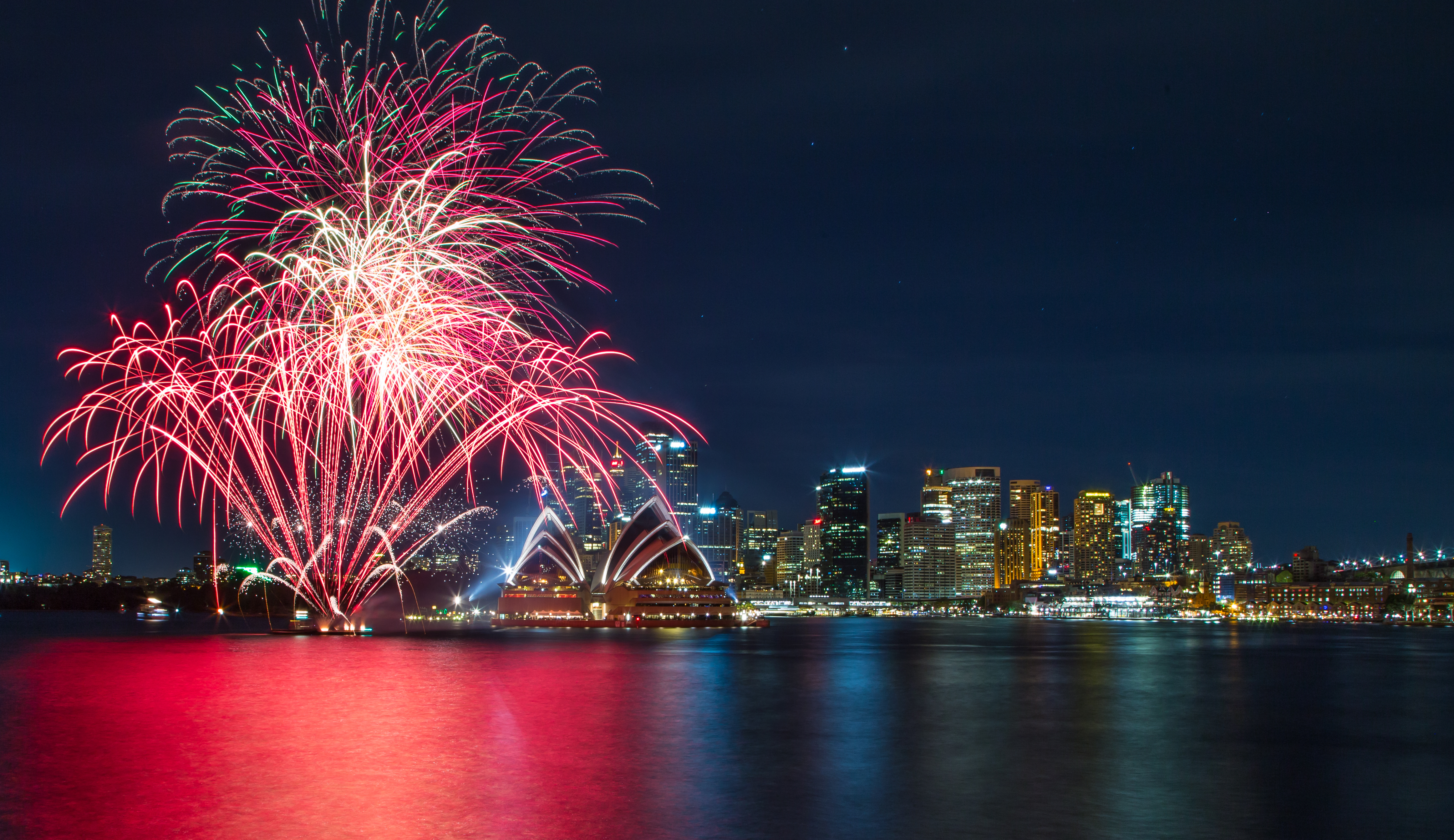 New Years fireworks in Sydney Australia