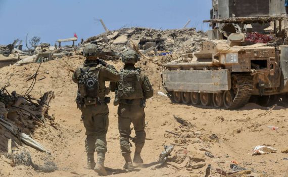 IDF soldiers operating in the Gaza Strip