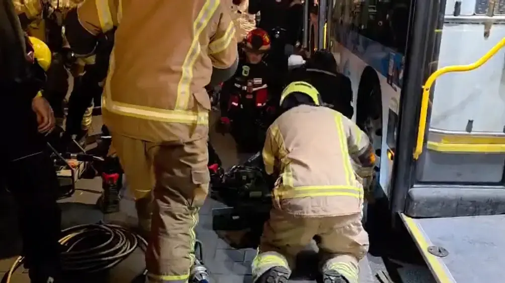 Scene of the bus incident